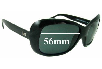 Dolce & Gabbana DG8074 Replacement Sunglass Lenses - 56mm wide 