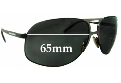 Dolce & Gabbana DG2023 Replacement Sunglass Lenses- 65mm Wide 