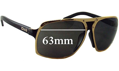 Sunglass Fix Replacement Lenses for Dolce & Gabbana DG6050 - 63mm Wide 