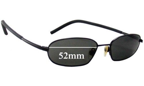 Sunglass Fix Replacement Lenses for Unbranded K742A - 52mm Wide 