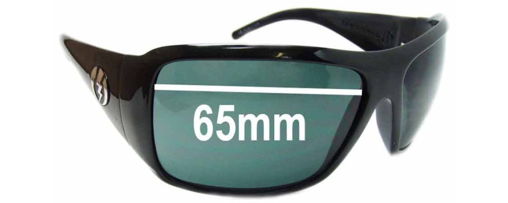 Sunglass Fix Replacement Lenses for Electric Crossover 2011 and Older - 65mm Wide
