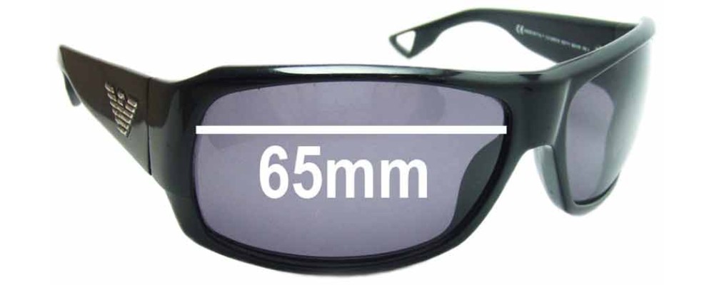 Sunglass Fix Replacement Lenses for Emporio Armani EA9481/S - 65mm Wide