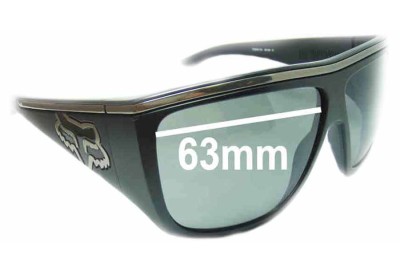 Fox Racing The Rayavana Replacement Lenses 63mm wide 