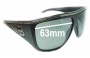 Sunglass Fix Replacement Lenses for Fox Racing The Rayavana - 63mm Wide 
