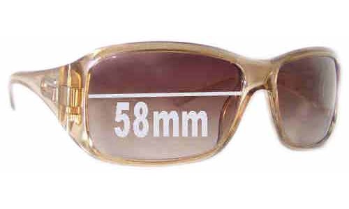 Sunglass Fix Replacement Lenses for Gucci GG2550/S - 58mm Wide 