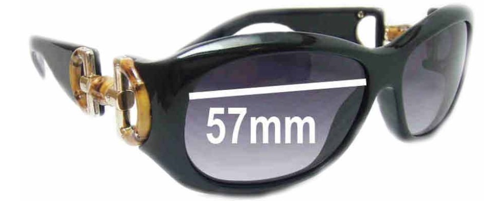Gucci GG2970/S Replacement Sunglass Lenses - 57mm wide
