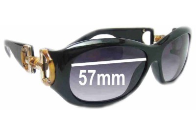 Gucci GG2970/S Replacement Sunglass Lenses - 57mm wide 