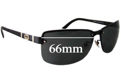  Sunglass Fix Replacement Lenses for Gucci GG4235/F/S - 66mm Wide 