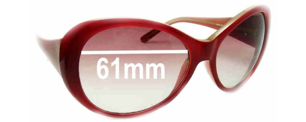 Sunglass Fix Replacement Lenses for Guess GU6208 - 61mm Wide