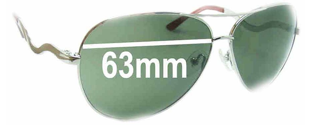 Sunglass Fix Replacement Lenses for Guess GU7021 - 63mm Wide