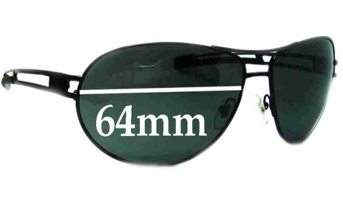 Sunglass Fix Replacement Lenses for Killer Loop KL3194 - 64mm Wide 
