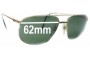 Sunglass Fix Replacement Lenses for Lacoste Classic 121a - 62mm Wide 