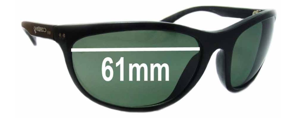 Sunglass Fix Replacement Lenses for Mako Easy Rider 9319 - 61mm Wide