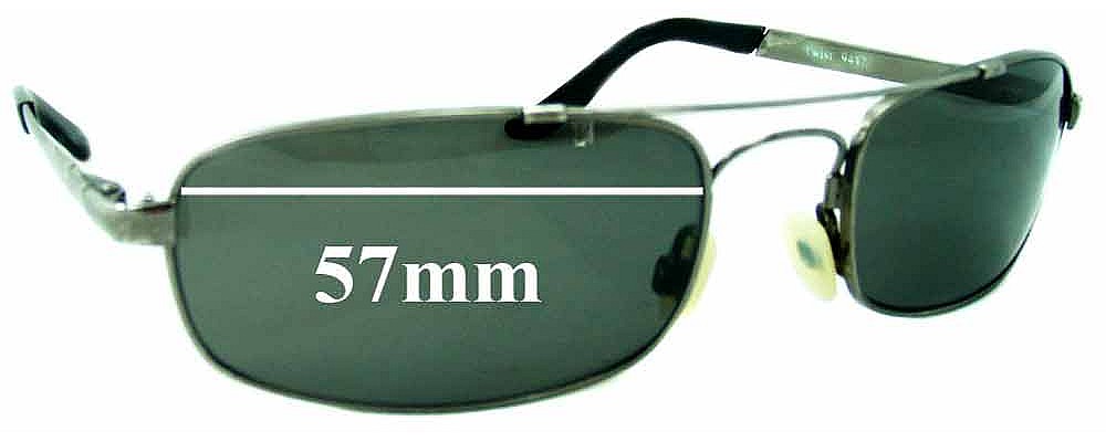 Sunglass Fix Replacement Lenses for Mako Twist 9442 - 57mm Wide