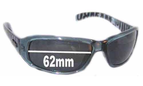 Sunglass Fix Replacement Lenses for Mambo Top Dog - 62mm Wide 