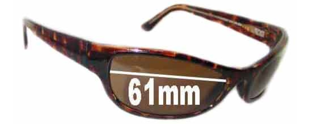 Sunglass Fix Replacement Lenses for Maui Jim MJ127 Ono - 61mm Wide