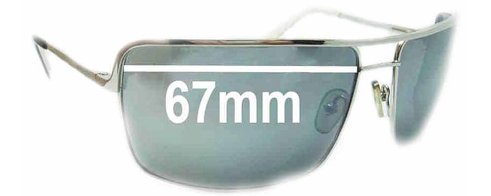 Morrissey Charmer Replacement Sunglass Lenses - 67mm Wide ** SORRY - THE SUNGLASS FIX CANNOT MAKE THESE LENSES**