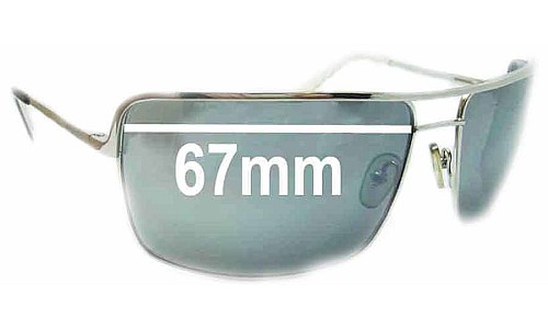 Sunglass Fix Lentilles de Remplacement pour Morrissey Charmer - 67mm Wide 