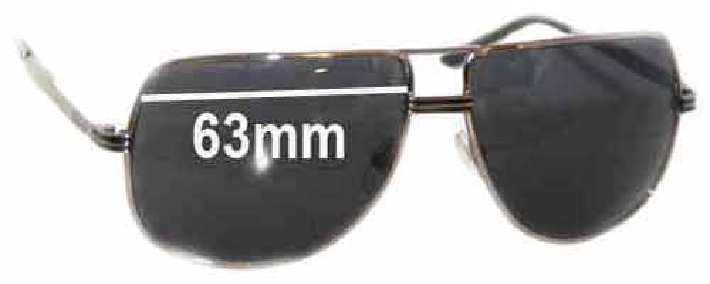 Sunglass Fix Replacement Lenses for Morrissey Mile High - 63mm Wide