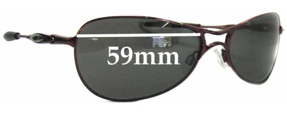 Sunglass Fix Replacement Lenses for Oakley Crosshair S - 59mm Wide