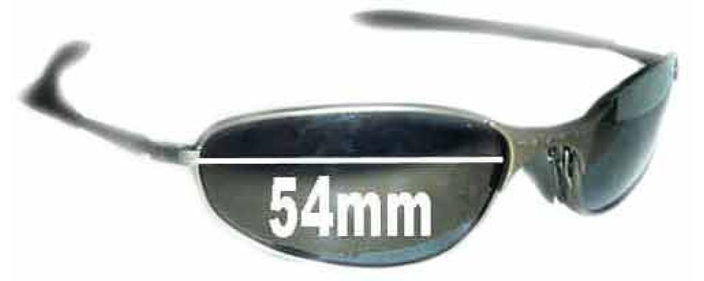 Oakley A-Wire 1.0 Replacement Sunglass Lenses - 54mm Wide - awire a wire - Please see arms for difference