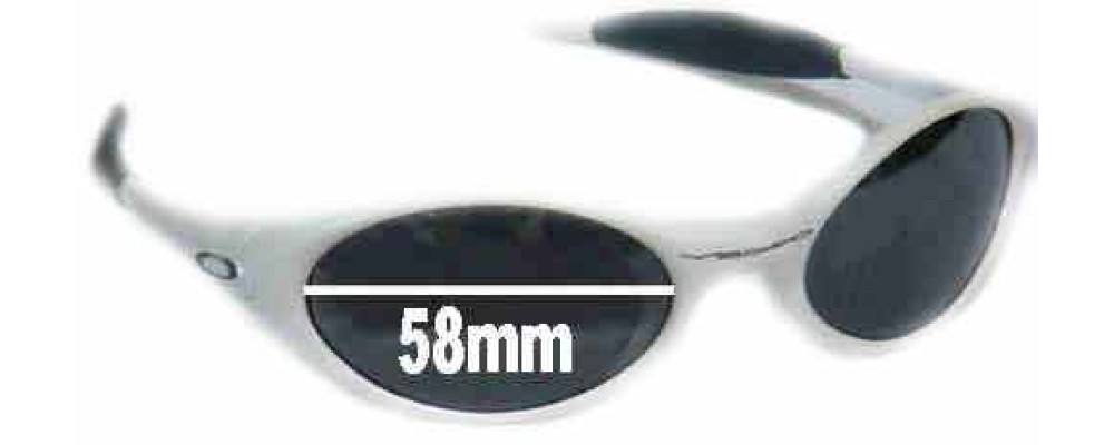 Oakley Eye Jacket Replacement Sunglass Lenses - 58 mm wide 