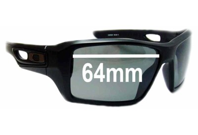 Oakley Eye Patch 2 OO9136 Replacement Lenses 64mm wide 