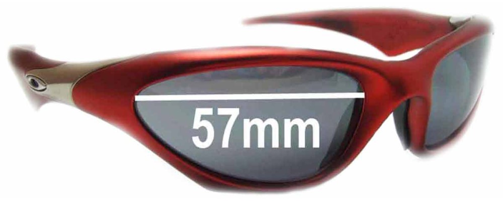Sunglass Fix Replacement Lenses for Oakley Scar - 57mm Wide