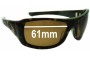 Sunglass Fix Replacement Lenses for Oakley Sideways - 61mm Wide 