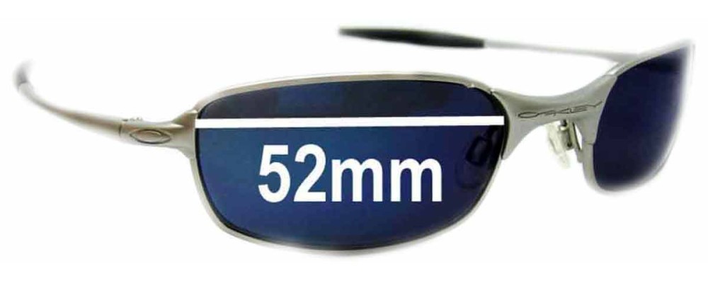 Sunglass Fix Replacement Lenses for Oakley Square Wire 2.0 - 52mm Wide