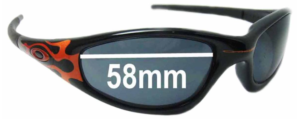Sunglass Fix Replacement Lenses for Oakley Straight Jacket - 58mm Wide