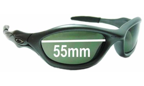 Sunglass Fix Replacement Lenses for Oakley Unknown - 55mm Wide 