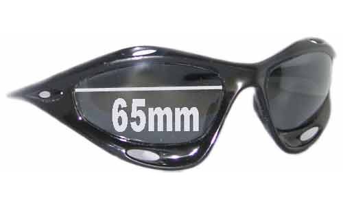 Sunglass Fix Replacement Lenses for Oakley Racing Jacket - 65mm Wide 