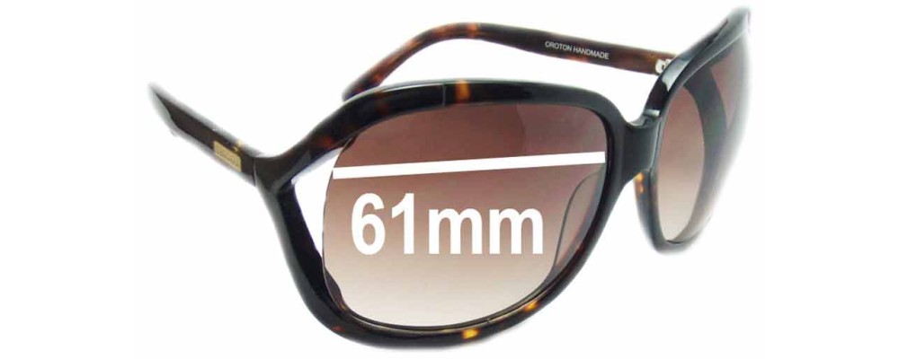 Sunglass Fix Replacement Lenses for Oroton  Cosmopolitan - 61mm Wide