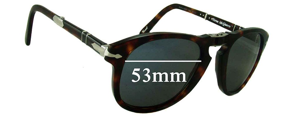 Sunglass Fix Replacement Lenses for Persol Steve McQueen - 53mm Wide