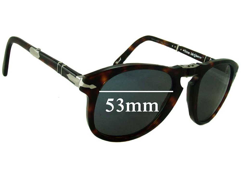 Sunglass Fix Ersatzgläser für Persol Steve McQueen - 53mm Wide Sunglass Fix Ersatzgläser für Persol Steve McQueen - 53mm Wide