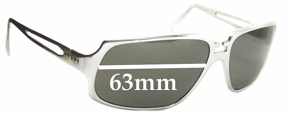 Sunglass Fix Replacement Lenses for Polaroid 6402 - 63mm Wide