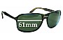 Sunglass Fix Replacement Lenses for Prada SPR02N - 61mm Wide 