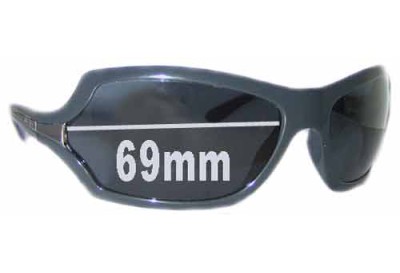 Prada SPR11G Replacement Sunglass Lenses - 69mm lens 