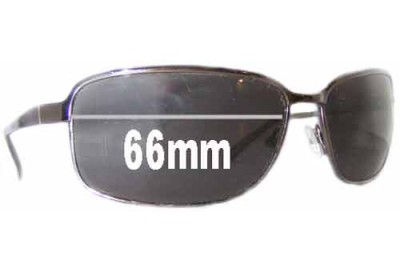 Prada SPR52E Replacement Sunglass Lenses - 66mm wide 