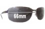 Sunglass Fix Replacement Lenses for Prada SPR52E - 66mm Wide 