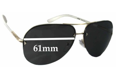 Prada SPR53O Replacement Sunglass Lenses - 61mm wide  