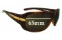 Sunglass Fix Replacement Lenses for Prada Unknown Model - 65mm Wide 