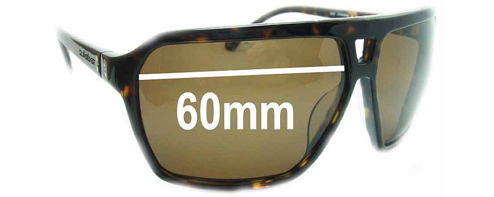Sunglass Fix Replacement Lenses for Quiksilver J&D - 60mm Wide