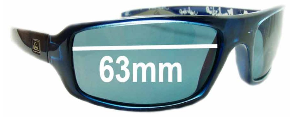 Sunglass Fix Replacement Lenses for Quiksilver Sultan - 63mm Wide
