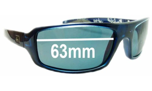 Sunglass Fix Replacement Lenses for Quiksilver Sultan - 63mm Wide 