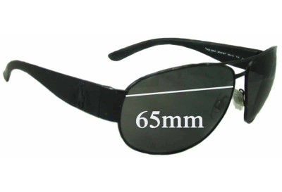 Polo 3052 Replacement Lenses 65mm wide 