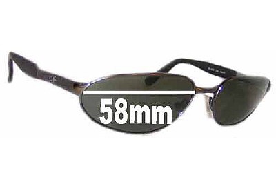 Ray-Ban RB3252 Predator Replacement Lenses 58mm wide 