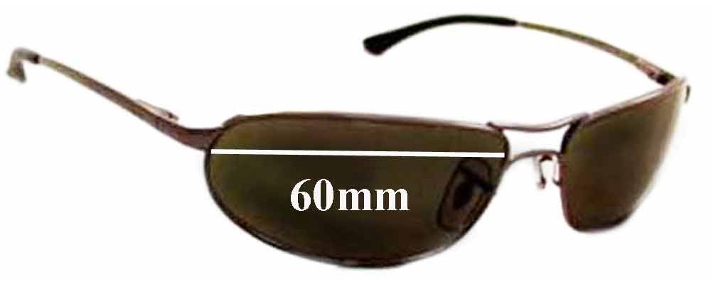 Sunglass Fix Replacement Lenses for Ray Ban RB3169 Curve - 60mm Wide