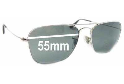 Ray Ban RB3136 Caravan Square Aviator  Replacement Lenses 55mm wide 